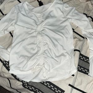 White long sleeve top